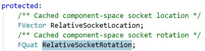 UE4组件中的插槽（Socket）--以SpringArmComponent为例